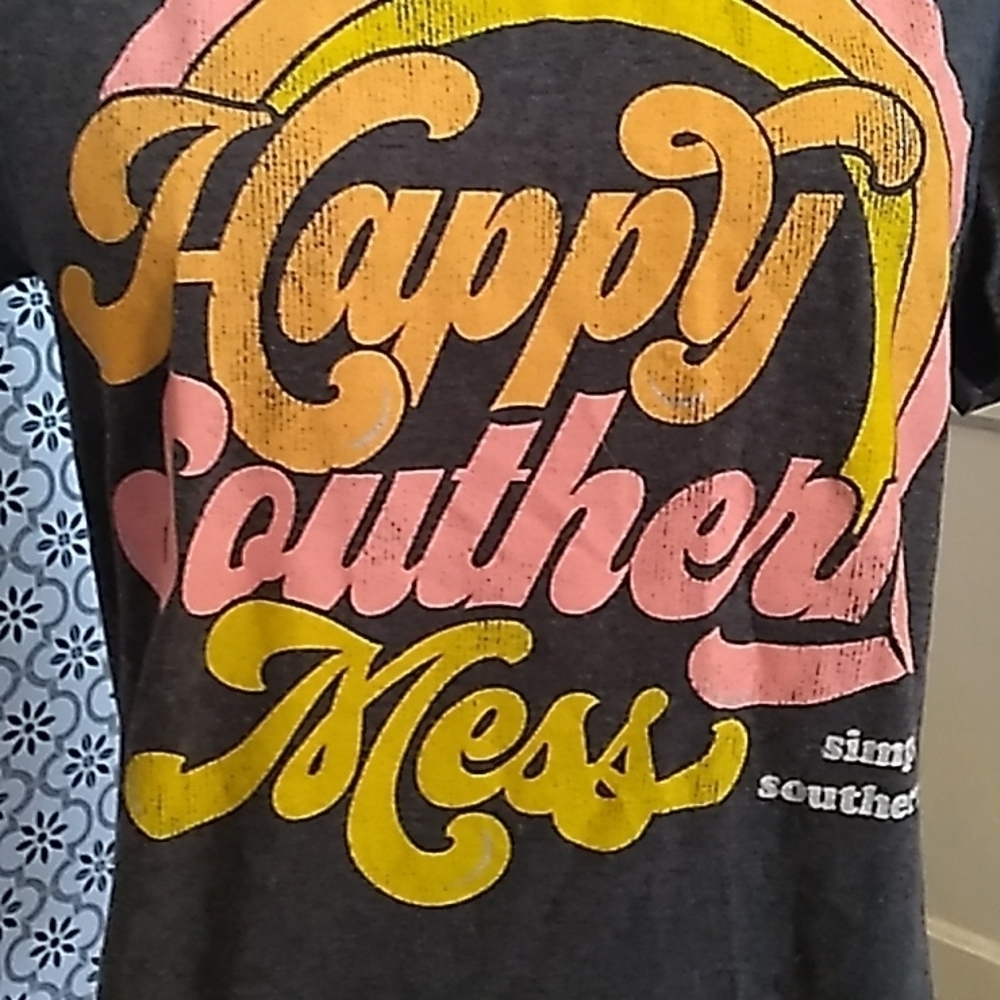 Retro design Simply Southern gray shirt